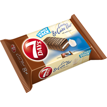 עוגת ספוג בציפוי בטעם  שוקולד במילוי וניל