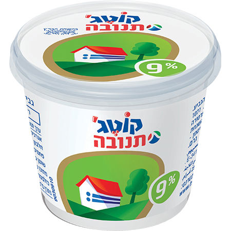 קוטג תנובה 9% שומן בדצ