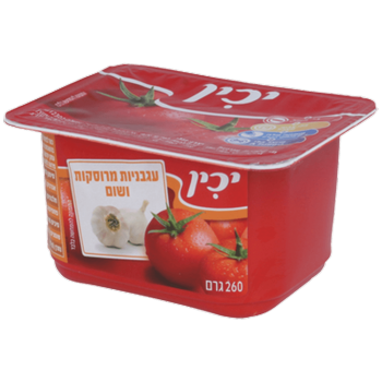עגבניות מרוסקות בתוספת שום יכין