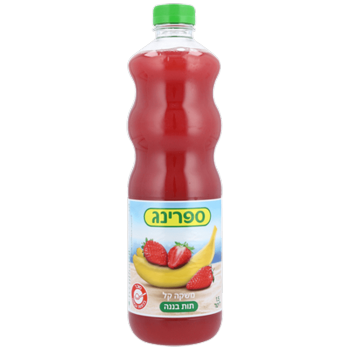 ספרינג תות בננה 1.5 ל׳  זוג במבצע