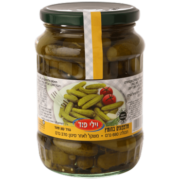 מלפפונים בחומץ קטנים מאוד וילי פוד