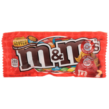 סוכריות עדשים m&m חמאת בוטנים