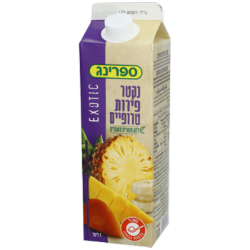 ספרינג פירות קיץ קרטונית 1 ליטר שלישיה ב 9.9 ש״ח