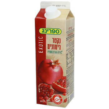 ספרינג רימונים קרטונית 1 ליטר שלישיה ב 9.9 ש״ח