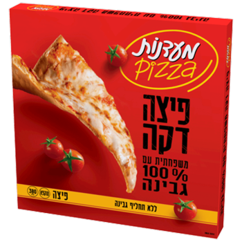 פיצה משפחתית דקה עם גבינה מעדנות 