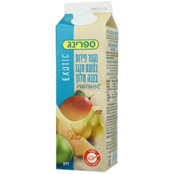 ספרינג מנגו בננה מלון קרטונית 1 ליטר שלישיה ב 9.9 ש״ח
