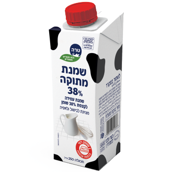 שמנת מתוקה להקצפה 38% שומן טרה 