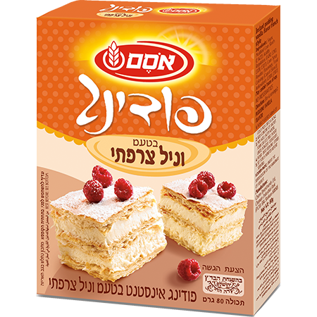 אינסטנט פודינג בטעם וניל צרפתי אסם