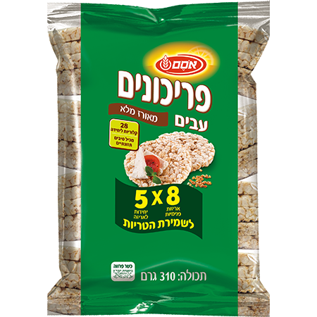 פריכונים עבים מאורז מלא אסם
