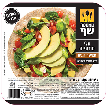 מאסטר שף עלי טורטיה דגנים קוטר 20 סמ
