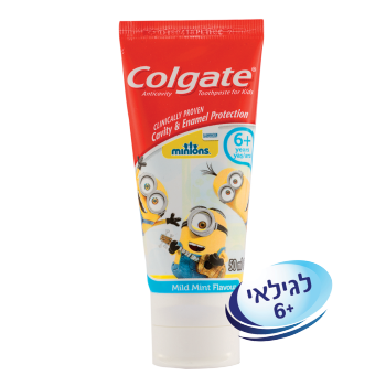 קולגייט ילדים משחת שיניים מיניונים לגילאי 6+
