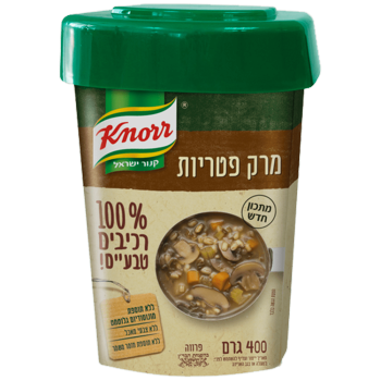 קנור אבקת מרק פטריות מרכיבים טבעיים