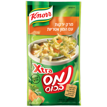 נמס בכוס אקסטרה -מרק ירקות עם המון אטריות