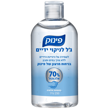 ג׳ל לניקוי ידיים בניחוח פינוק 250 מל