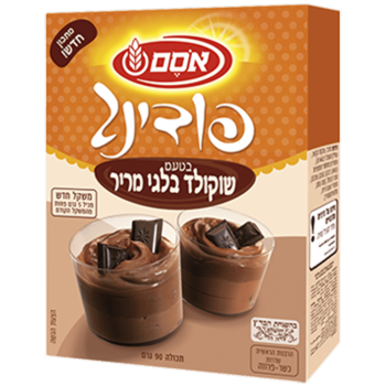 פודינג בטעם שוקולד מריר אסם