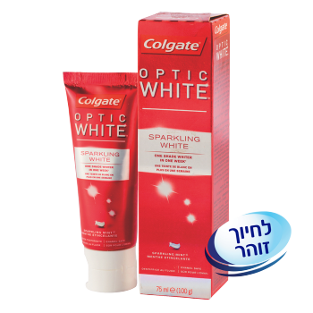 קולגייט אופטיק וייט משחת שיניים ספרקלינג וייט