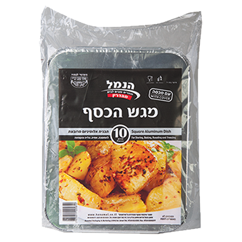 תבניות אלומיניום קטנות עם מכסה ( 10 יח) הנמל