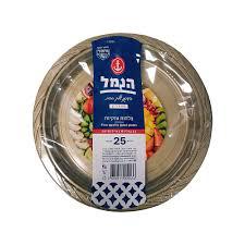 צלחות גדולות צבעוניות 25 יח הנמל