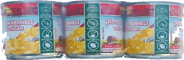 שלישיית גרעיני תירס מתוק תומר