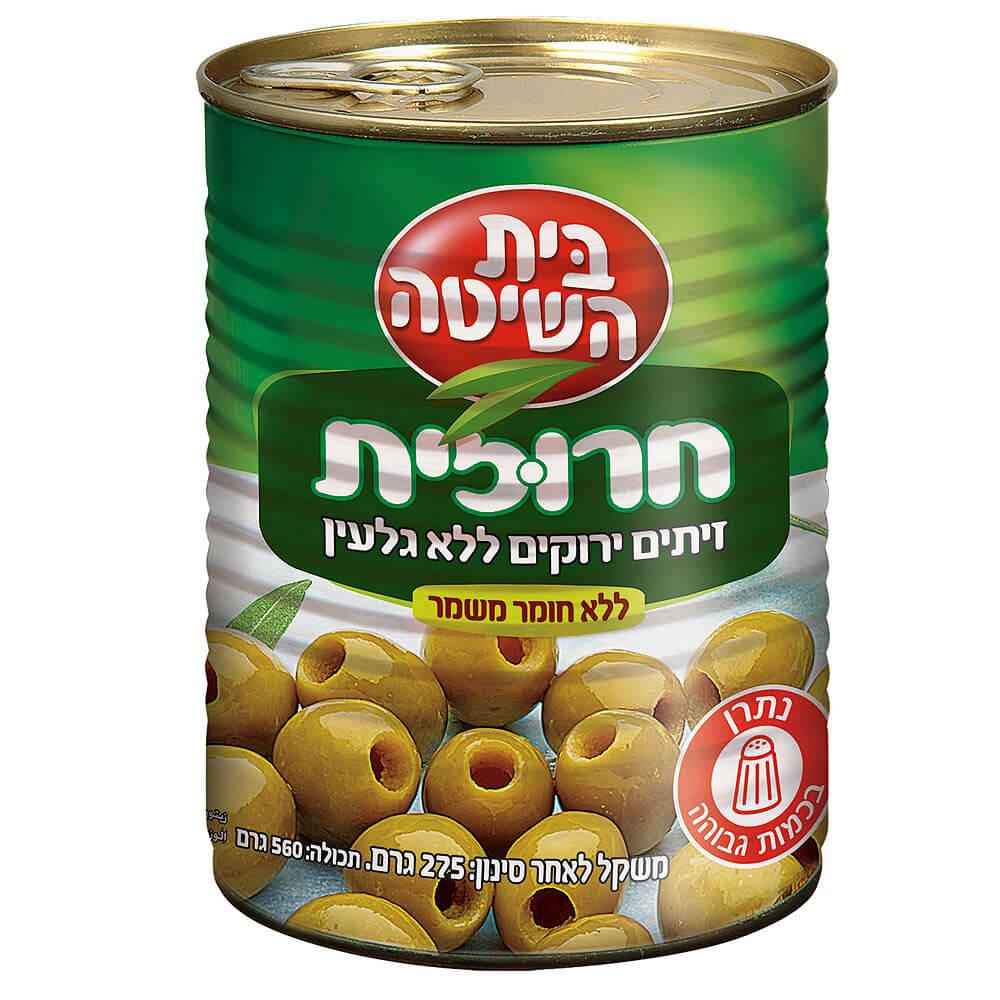 זיתים ירוקים ללא גלעין חרוזית בית השיטה