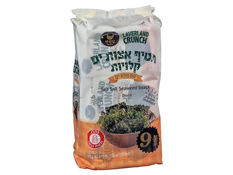 חטיף אצות ים קלויות עם מלח 