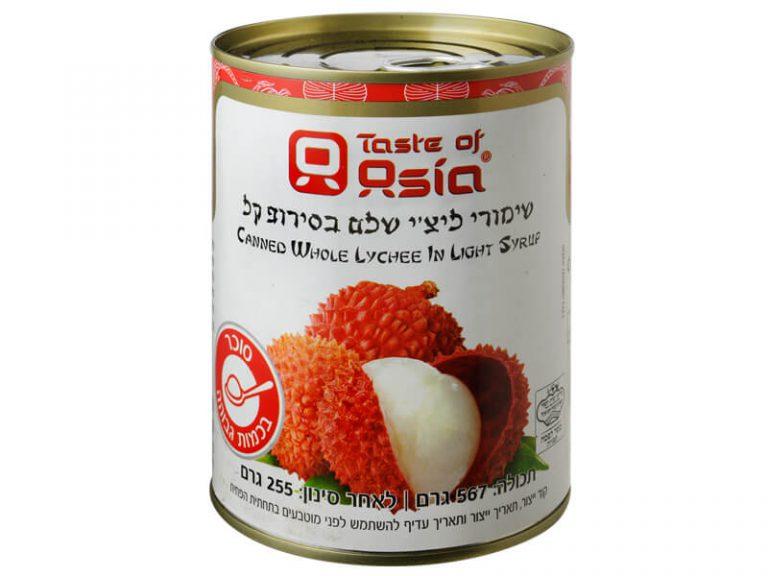 שימורי ליצי שלם בסירופ קל asia 