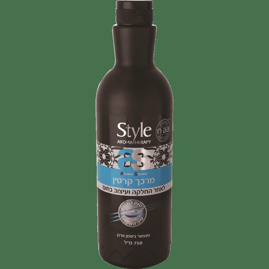 מרכך קרטין style לאחר החלקה ועיצוב בחום 