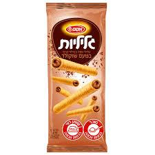 גלילי וופל במילוי קרם בטעם שוקולד rolls זוג ב 9.9 ש״ח