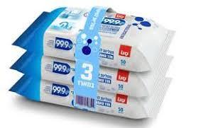מארז סנו  3 חבילות מטליות לחות לחיטוי וניקוי חדר האמבטיה 99.9%