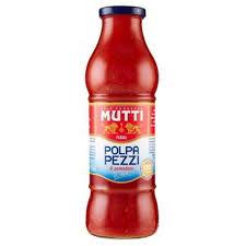  קוביות עגבניות מקולפות במיץ mutti 