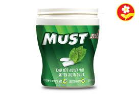 מסטיק must ללא סוכר בטעם מנטה עדינה